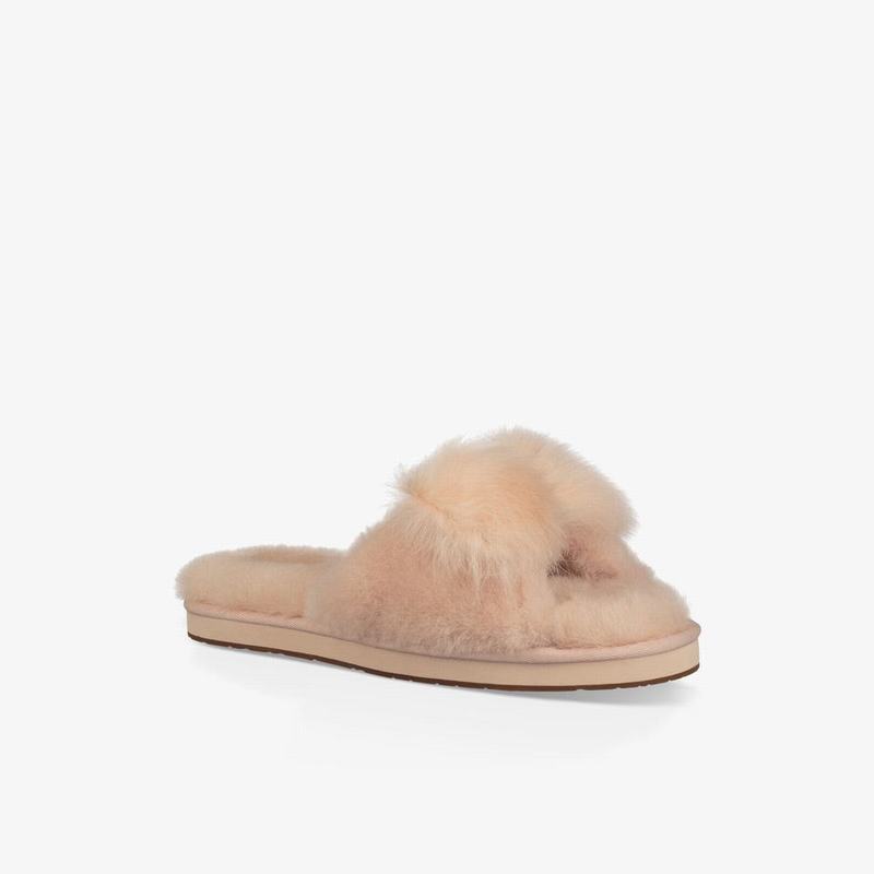 Chausson UGG Mirabelle Femme Blanche Soldes 617FVUNA